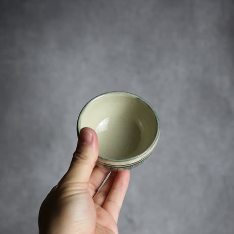 湯呑1 呉須釉 飛鉋 やちむん 陶器 百草陶房 : 7032040