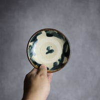 3.5寸皿4S 呉須釉 唐草 やちむん 陶器 北窯 松田共司工房:7004003