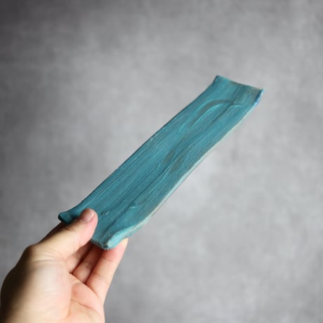 細長板皿S2 ペルシャ釉 やちむん 陶器 陶と厨子甕 ひ窯:7029043