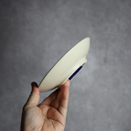 5寸皿 呉須釉 唐草 やちむん 陶器 高江洲陶磁器:7205004
