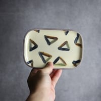 長角皿 小 櫛目三角 やちむん 陶器 一翠窯:7021001
