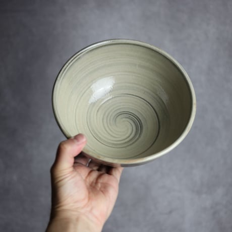 6寸鉢S2 飴釉 点打 刷毛目 やちむん 陶器 北窯 松田米司工房:7003036