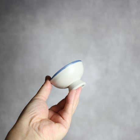 ぐい呑S1 呉須釉 鳥 やちむん 陶器 拓美窯:7203028