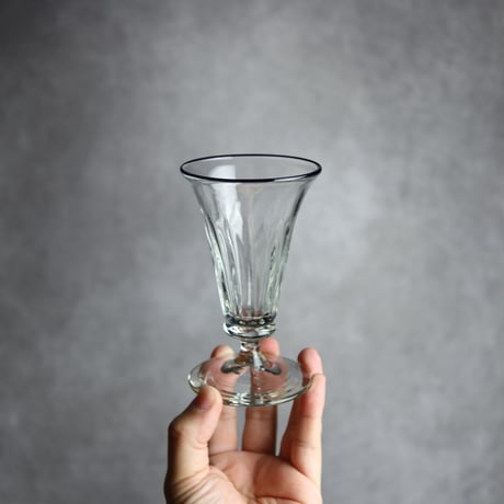 琉球ガラス ヴィンテージ食前酒グラス クリア  工房glass32：7105022
