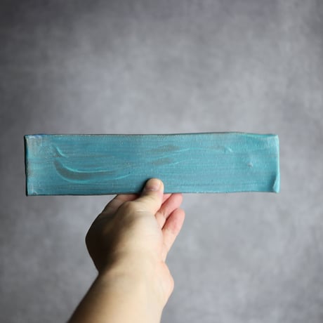 細長板皿S2 ペルシャ釉 やちむん 陶器 陶と厨子甕 ひ窯:7029043