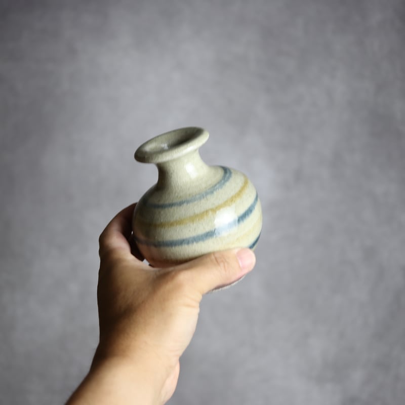 ID:700901　壺　やちむん 油壺中1 飴 呉須釉 線描 やちむん 陶器 北窯 松田共司工房:7004052