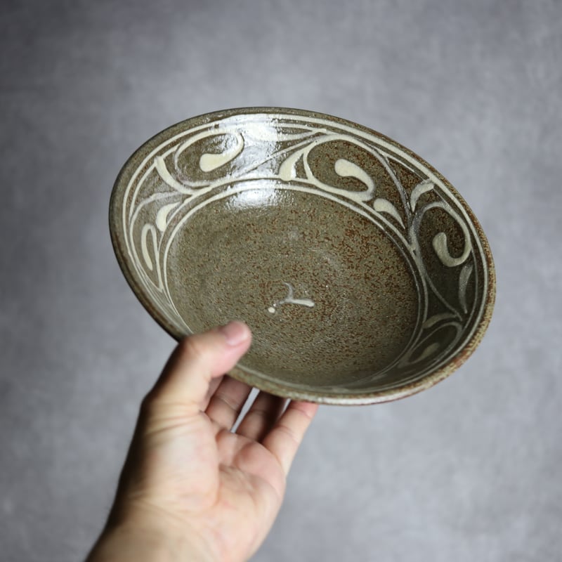 7寸鉢1 イッチン 唐草 やちむん 陶器 榮一工房:7013075 | MADE
