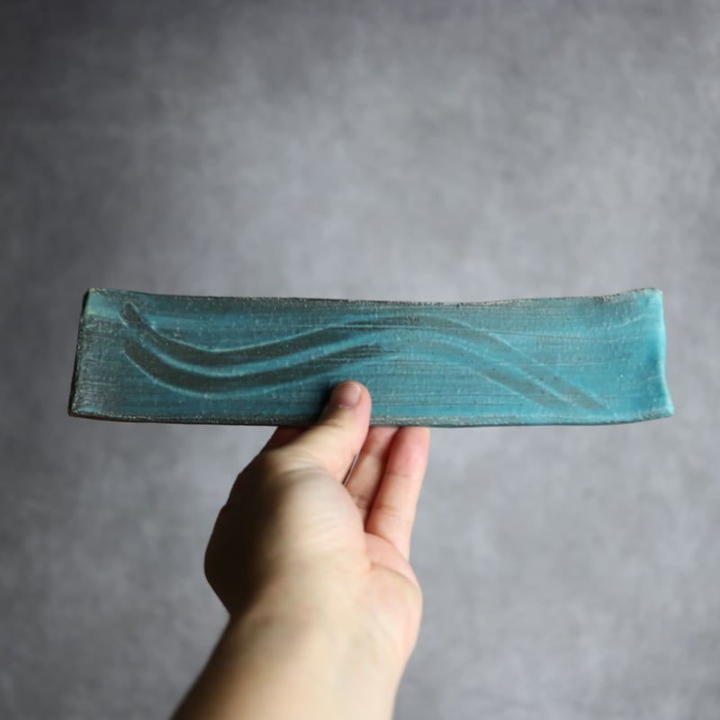 細長板皿S3 ペルシャ釉 やちむん 陶器 陶と厨子甕 ひ窯:7029043 | MADE