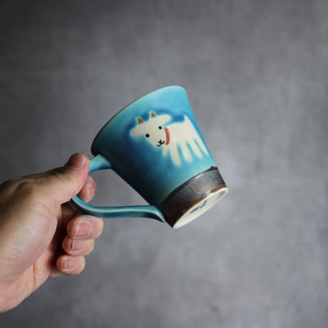 アニマルマグ ヤギ16 やちむん 陶器 アトリエクッチャネ:7026040