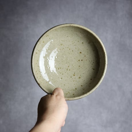 平鉢中2 灰釉 やちむん 陶器 仁陶器工房:7023025
