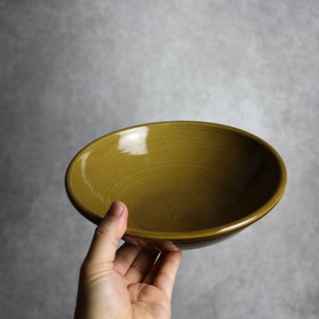 浅ボウル 茶 M やちむん 陶器 nayan:7202019
