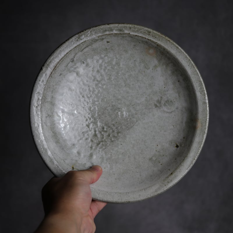 8寸リム皿1 白 やちむん 陶器 森製陶所:7207004 | MADE IN OKINAWA