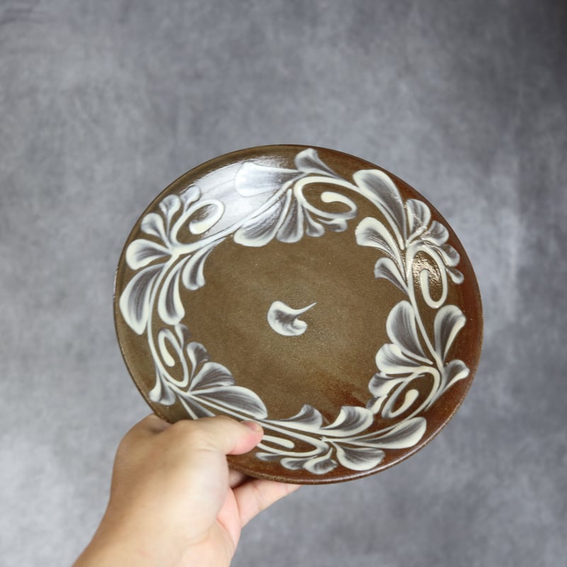 No.75 イッチンの7寸皿　やちむん No.75 イッチンの7寸皿 やちむん