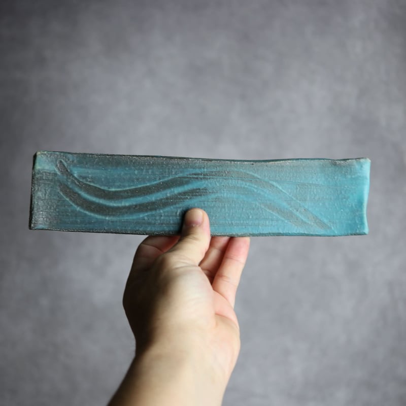 細長板皿S3 ペルシャ釉 やちむん 陶器 陶と厨子甕 ひ窯:7029043 | MADE