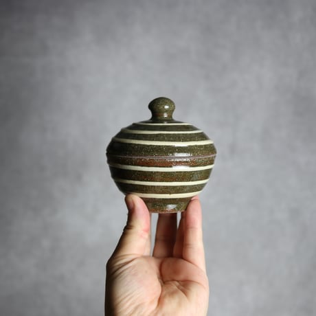 3寸蓋物1 タラフー イッチン 線描 やちむん 陶器 百草陶房 : 7032056