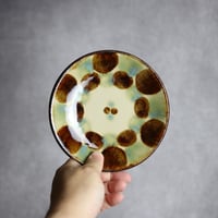 5寸皿3 三彩紋 やちむん 陶器 エドメ陶房:7201012