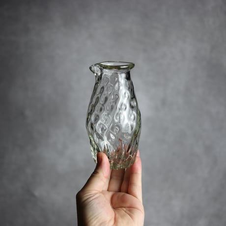 みなも徳利 クリア 琉球ガラス 工房清天:7102017