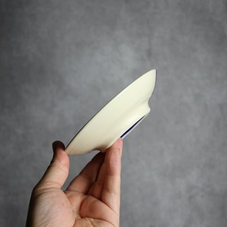 4寸皿 呉須釉 唐草 やちむん 陶器 高江洲陶磁器:7205003