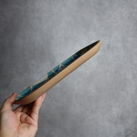 長角皿 大 トニー やちむん 陶器 一翠窯:7021003