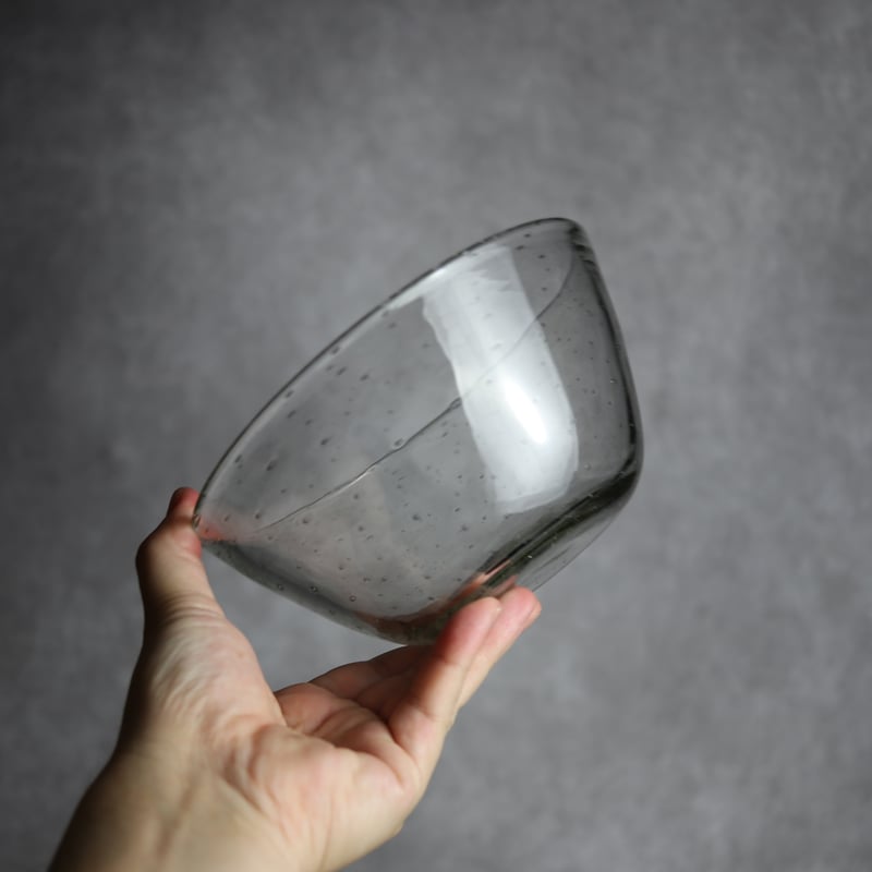 気泡ボウル小 クリア 琉球ガラス ガラス工房 清天:7102005 | MADE IN