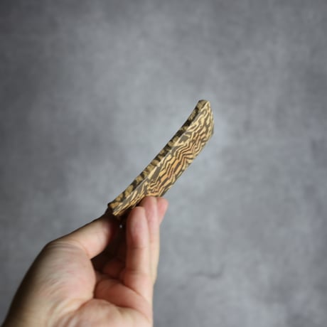 豆皿長1 黒 練り込み やちむん 陶器 南蛮焼知念窯 :7209001