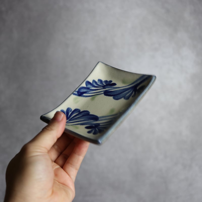 渋草焼芳国舎　深角小皿　大×3個　小×2個セット 皿物| 飛騨高山の伝統工芸（陶磁器）・渋草焼の製造、販売【芳国舎】