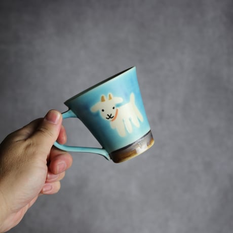 アニマルマグ ヤギ4 やちむん 陶器 アトリエクッチャネ:7026040