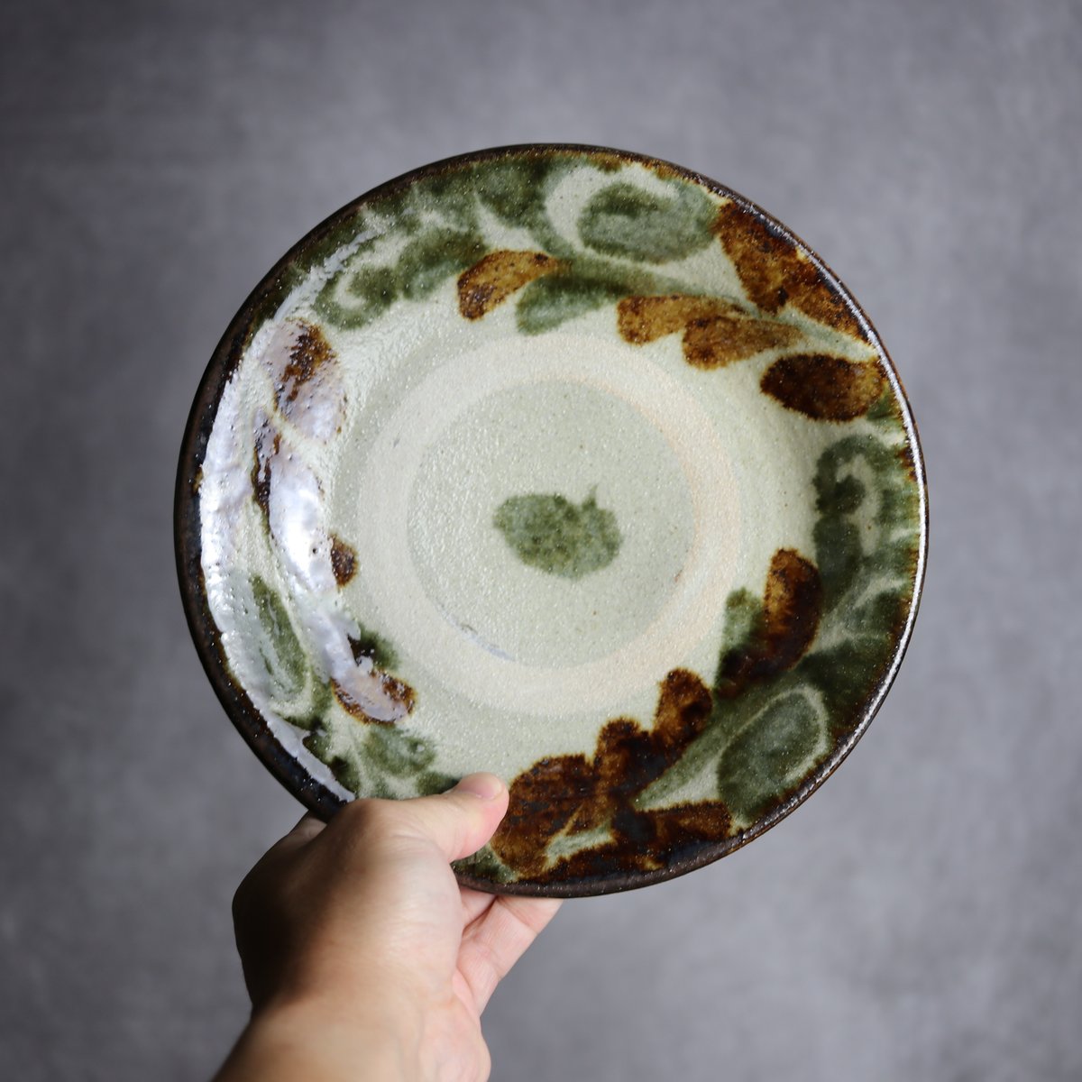 kazoo様 2枚セット 新品 やちむん 田村窯 7寸皿(蛇の目あり) 指掻き