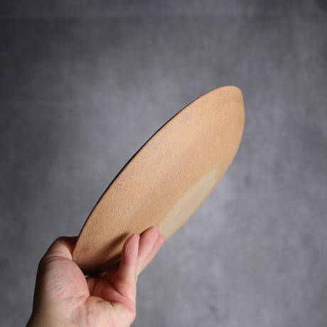 赤絵ちゃんぷるー皿 大 ボンボン やちむん 陶器 一翠窯:7021011