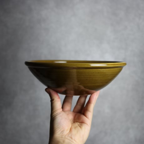 浅ボウル 茶 M やちむん 陶器 nayan:7202019