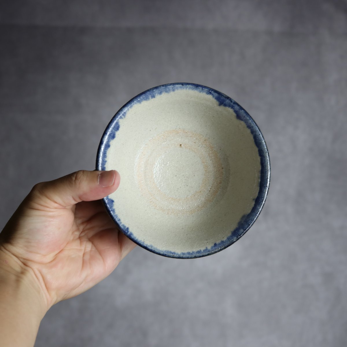 4寸マカイ7 呉須釉 唐草 やちむん 陶器 榮一工房:7013034 | MADE IN OK