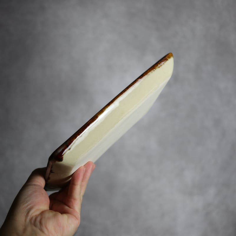 角皿1 網花紋 やちむん 陶器 エドメ陶房:7201007 | MADE IN OKINAWA