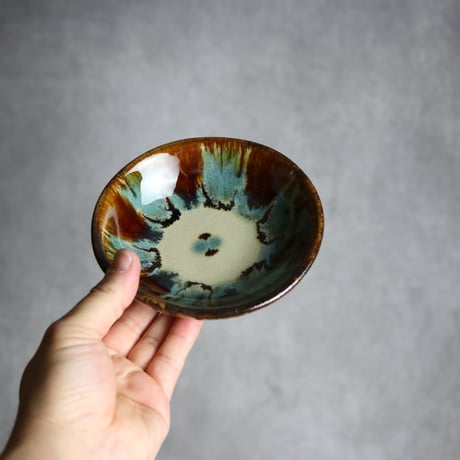 小鉢2 三彩紋 やちむん 陶器 エドメ陶房:7201001