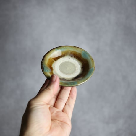 3寸皿S2 三彩 掛釉 やちむん 陶器 北窯 松田米司工房:7003001