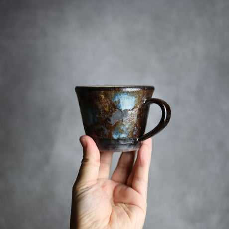 コーヒーカップS1 黒シリーズ やちむん 陶器 sui:7022007
