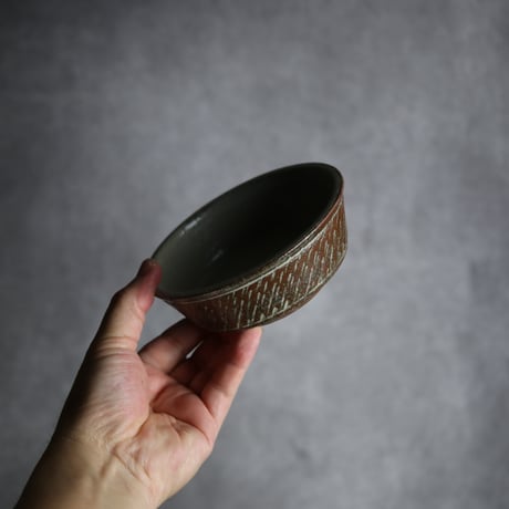 4寸安南鉢1 白釉 飛鉋 やちむん 陶器 榮一工房:7013155