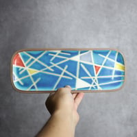 長角皿 長 トニー やちむん 陶器 一翠窯:7021004