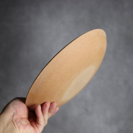 赤絵ちゃんぷるー皿 大 ボンボン やちむん 陶器 一翠窯:7021011