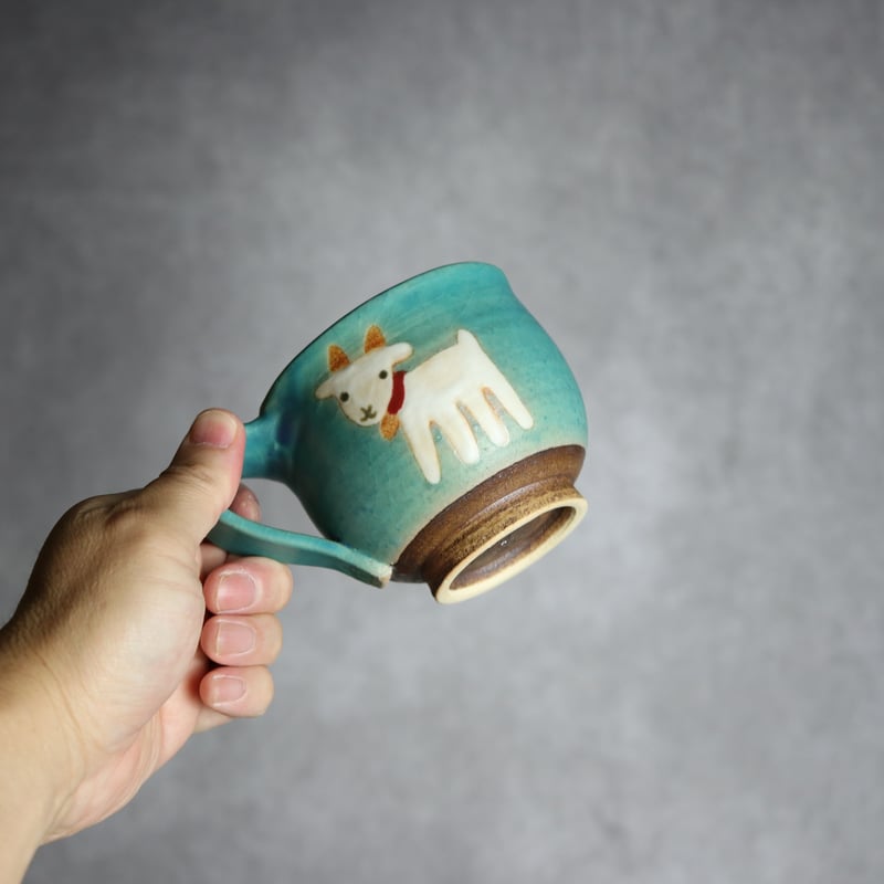 丸マグ ヤギ6 やちむん 陶器 atelier qucchane:7026039 | MADE