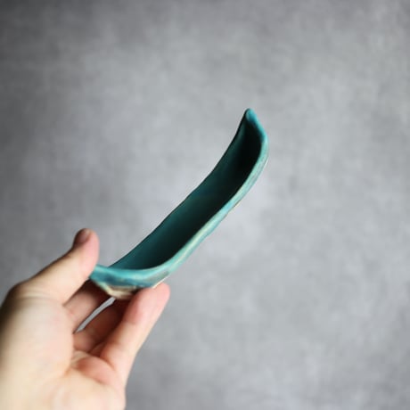 舟形板皿S1 ペルシャ釉 やちむん 陶器 陶と厨子甕 ひ窯:7029044