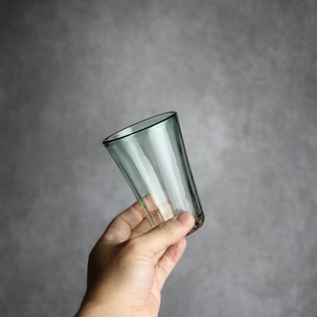 琉球ガラス ヴィンテージひとくちビア 緑 工房glass32 : 7105019
