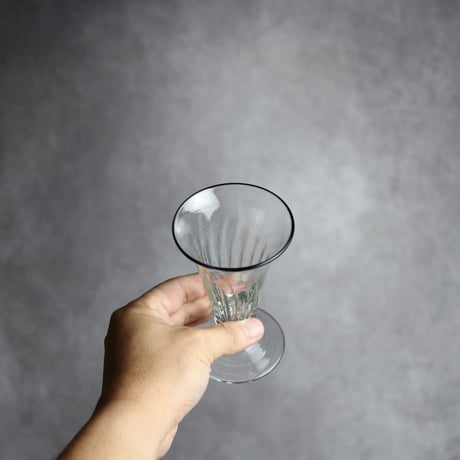 琉球ガラス ヴィンテージ食前酒グラス クリア  工房glass32：7105022