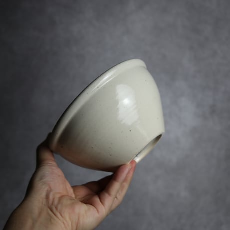 深ボウル 白 M やちむん 陶器 nayan:7202030