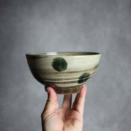 5寸鉢S2 呉須釉 点打 刷毛目 やちむん 陶器 北窯 松田米司工房:7003035