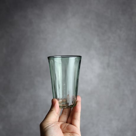 琉球ガラス ヴィンテージひとくちビア 緑 工房glass32 : 7105019