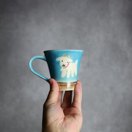 アニマルマグ ヤギ2 やちむん 陶器 アトリエクッチャネ:7026040