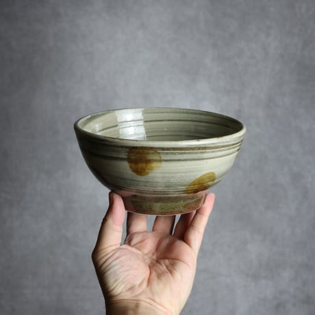 【希少】工房十鶴 24cm 8寸鉢 高さ8cm 重さ1kg 柄溝耕介やちむん沖縄 工房十鶴 ( 沖縄 陶器 ) - miyagiya onlineshop (ミヤギヤ