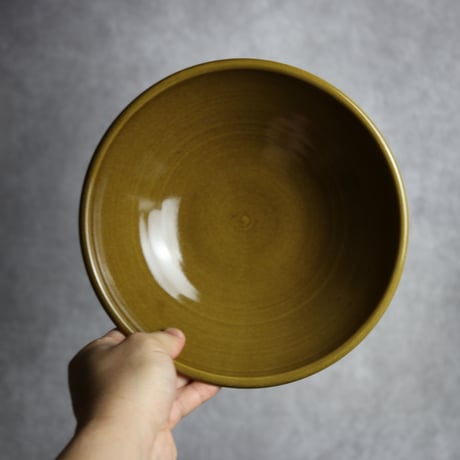 浅ボウル 茶 M やちむん 陶器 nayan:7202019