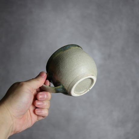 コーヒーカップ小1 緑釉 やちむん 陶器 榮一工房:7013086