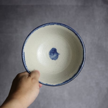 5寸マカイ1 呉須釉 唐草 やちむん 陶器 榮一工房:7013038